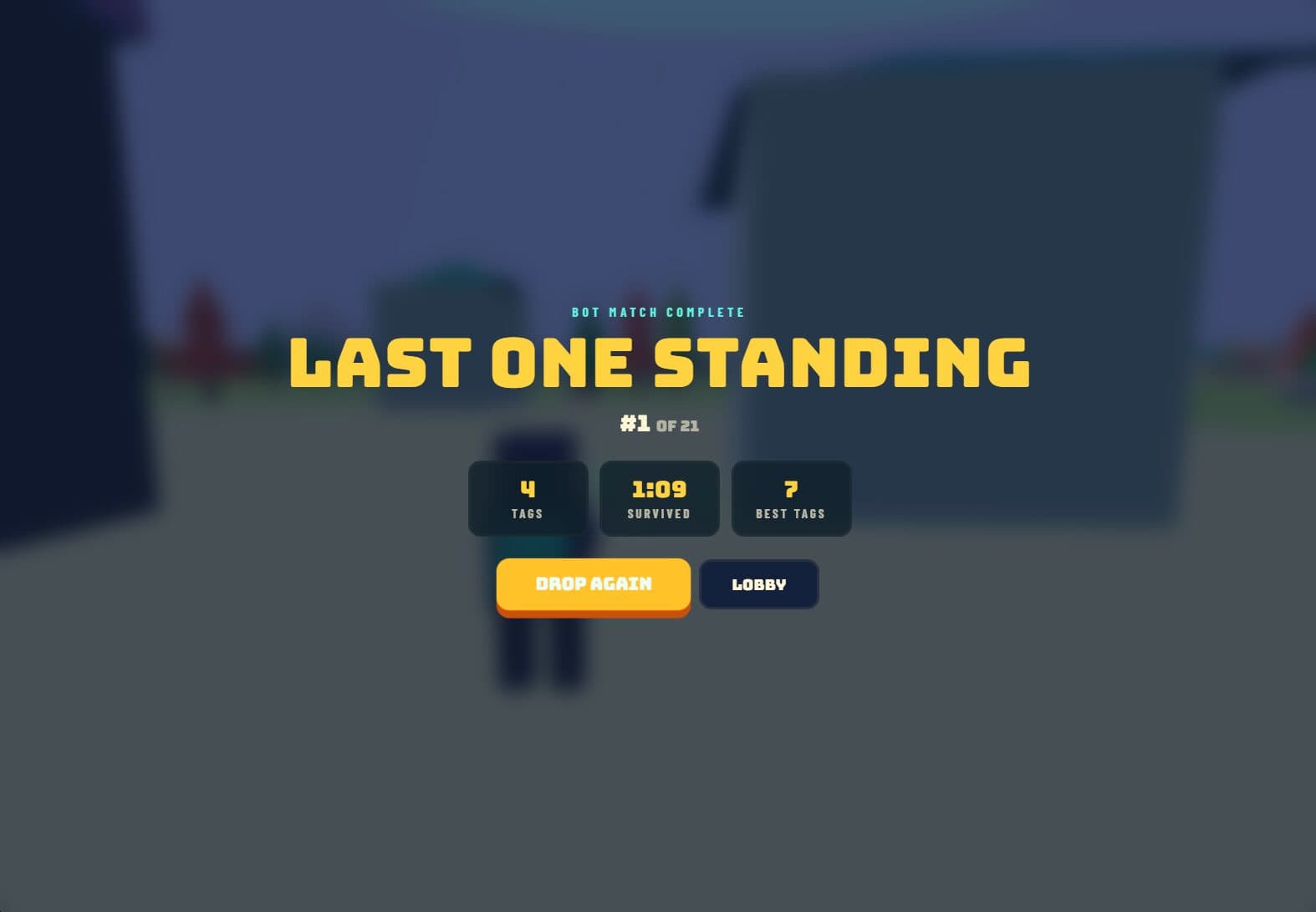 Mason L.'s game screenshot: Last one standing